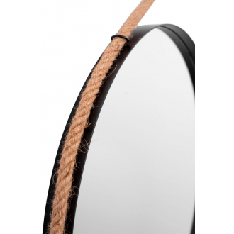 REA Zrkadlo na popruhu 60cm, čierna HOM-09804