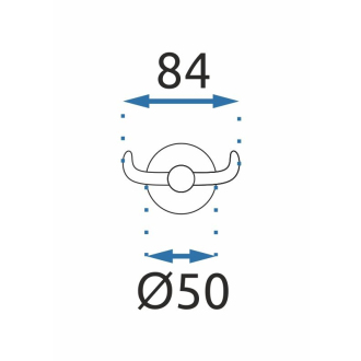 REA Dvojramenný držiak na uteráky, čierna MIST 02 REA-80019