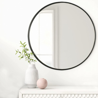REA Zrkadlo 60cm čierna HOM-09807