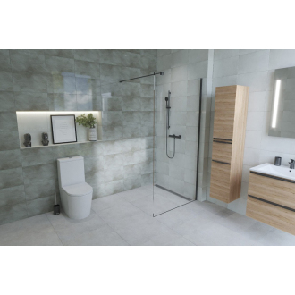 SAT Walk-in sprchová zástena 77x200 profil, číre sklo SATBWI80PRC