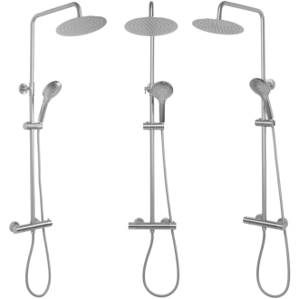 REA Vincent sprchový set, brúsený nikel REA-P6603