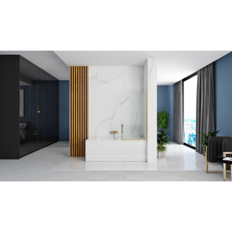 REA Elegant Paravan vanový 80, brúsená zlatá REA-W6601