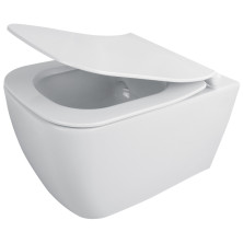 Deante HIACYNT NEW CDYD6ZPW Závesné WC rimless vrátane sedátka, biela