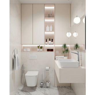 Deante HIACYNT NEW CDYD6ZPW Závesné WC rimless vrátane sedátka, biela