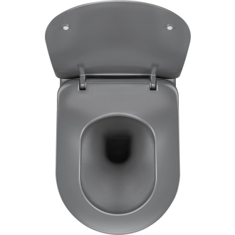 Deante PEONIA CDEDDZPW Závesné WC rimless vrátane sedátka, antracit