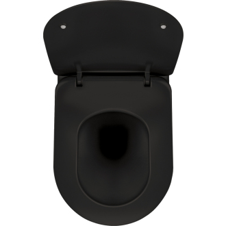 Deante PEONIA CDEDNZPW Závesné WC rimless vrátane sedátka, čierna