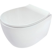 Deante SILIA CDLD6ZPW Závesné WC rimless vrátane sedátka, biela