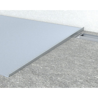 Spádová lišta, ľavá, výška 10 mm, dĺžka 1000 mm, čierna mat SPD10B-L