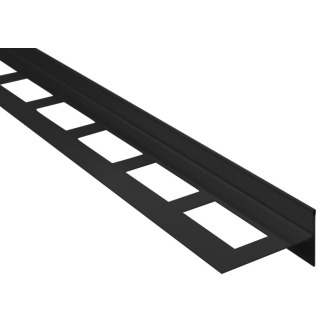 Spádová lišta, pravá, výška 10 mm, dĺžka 1000 mm, čierna mat SPD10B-P