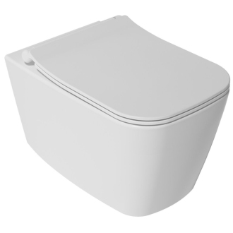 VEA závesná WC misa Rimless, 34,5x52cm, biela