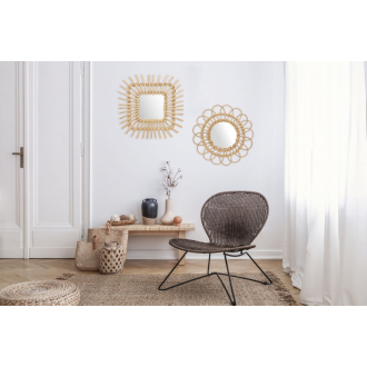 Nástenné zrcadlo Boho 45CM QDJ071