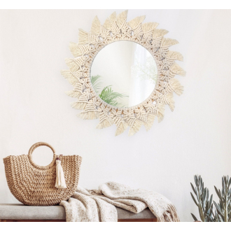 Nástenné zrkadlo Boho 50CM 322086