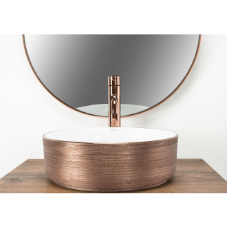 Umývadlo na dosku Rea Sami Brush Rose Gold