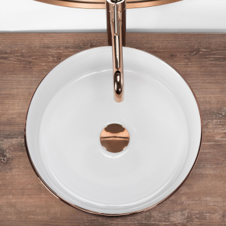 Umývadlo na dosku Rea Sami Brush Rose Gold