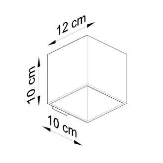 QUAD 1 Nástenné svetlo, čierna SL.0057