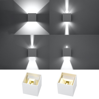 LUCA LED IP54 Nástenné svetlo, biela SL.0544