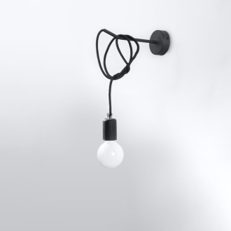 EDISON Nástenné svetlo, čierna SL.0373