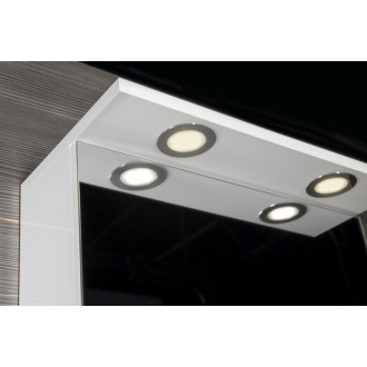 KAWA galerka s LED osvetlením 50x70x25, 5cm, biela WGL50