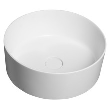 THIN okrúhle umývadlo na dosku, 38x14 cm, biela matná WN548