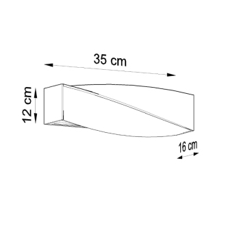SIGMA MINI Nástenné keramické svetlo, biela SL.0229