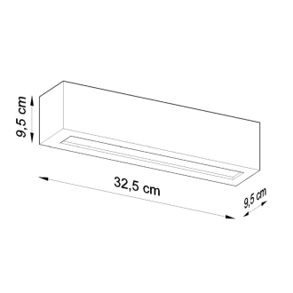VEGA Nástenné keramické svetlo, biela SL.0006