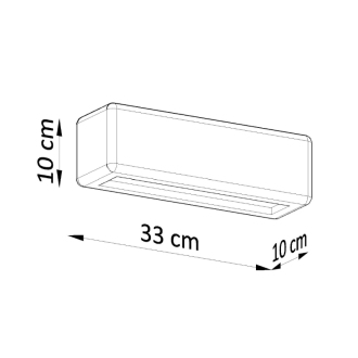 SUBANI Nástenné keramické svetlo, biela SL.0840