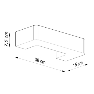 MAGNET Nástenné keramické svetlo, biela SL.0034