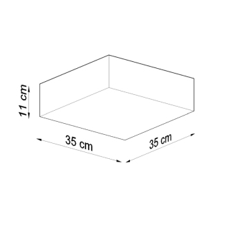 HORUS 35 Stropné svetlo, šedá SL.0137