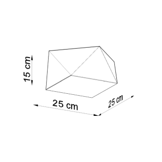 HEXA 25 Stropné svetlo, strieborná SL.0688