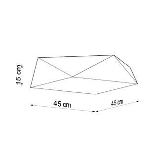 HEXA 45 Stropné svetlo, biela SL.0692