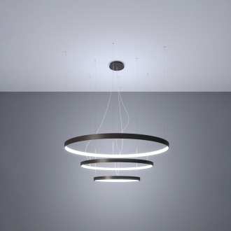 RIO 3 Závesné svetlo 55/78/110 LED 4000K, čierna TH.177
