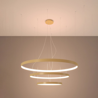 RIO 3 Závesné svetlo 55/78/110 LED 3000K, zlatá TH.173