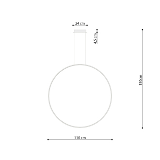 RIO 110 Stropné svetlo LED 3000K, zlatá TH.179