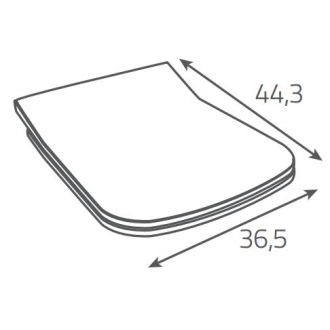 Cersanit Moduo WC misa CleanOn závesná so sedadlom Wrap slim soft-close biela K701-262