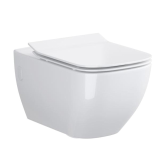 Cersanit Moduo WC misa CleanOn závesná so sedadlom Wrap slim soft-close biela K701-262