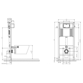Cersanit Moduo WC misa CleanOn závesná so sedadlom Wrap slim soft-close biela K701-262