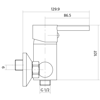 Cersanit SIMI sprchová batéria chróm S951-025