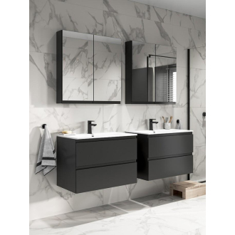 Cersanit Moduo-in set B818 80 antracit DSM skrinka + umývadlo S801-473-DSM