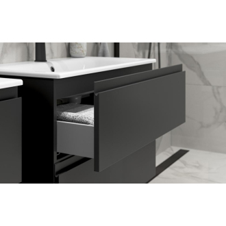 Cersanit Moduo-in set B818 80 antracit DSM skrinka + umývadlo S801-473-DSM
