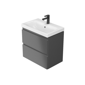 Cersanit Moduo slim 50 Umývadlová skrinka, antracit S590-075-DSM