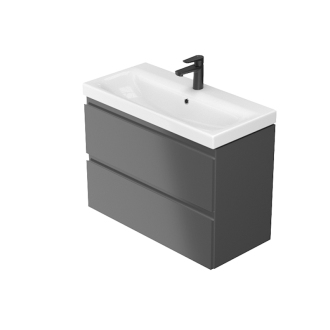 Cersanit Moduo slim 80 Umývadlová skrinka, antracit S590-077-DSM