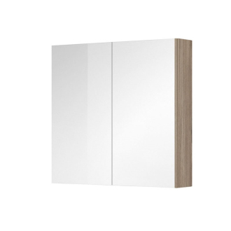 Aira, kúpeľňová skrinka, zrkadlová, galerka, dub, 800x700x140 mm CN717GD