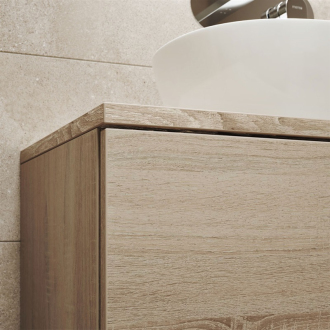 Aira, kúpeľňová skrinka s umývadlom z lit. mram, 1210x578x465 mm, spodná, biela lesk CN713M