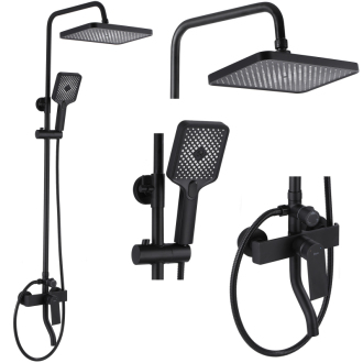 Rea Hass Sprchový set, čierna REA-B9968