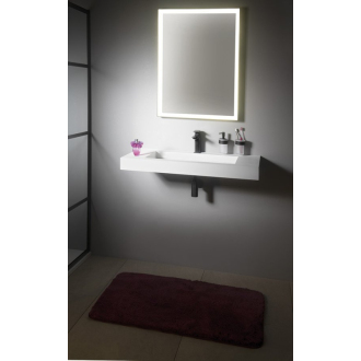 SORT LED podsvietené zrkadlo 60x80cm, matná čierna ST080
