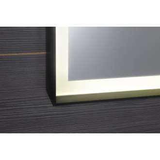 SORT LED podsvietené zrkadlo 60x80cm, matná čierna ST080