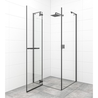 SAT Sprchovací kút štvorec 90x90, dvere+pev.stena chróm SATTGDN90S90C