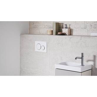 GEBERIT SIGMA20 ovládacie tlačidlo, biela lesk/chróm