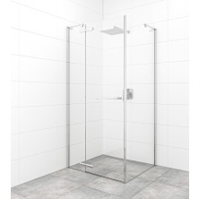 SAT Sprchovací kút štvorec 90x90, dvere+pev.stena chróm SATTGDN90S90