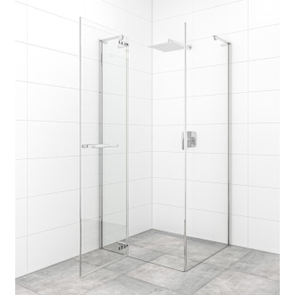 SAT Sprchovací kút štvorec 90x90, dvere+pev.stena chróm SATTGDN90S90